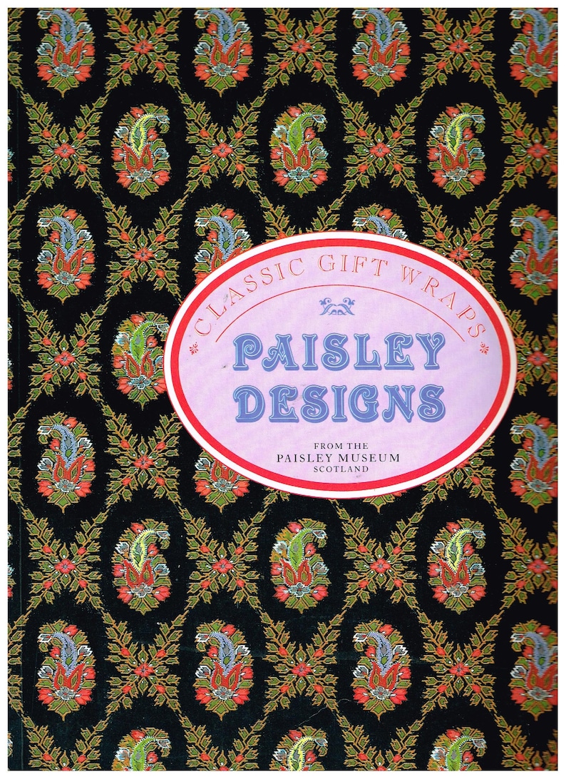 Luxery Giftwrap Craft Scrapping Paper Paisley Designs The Museum Scotland