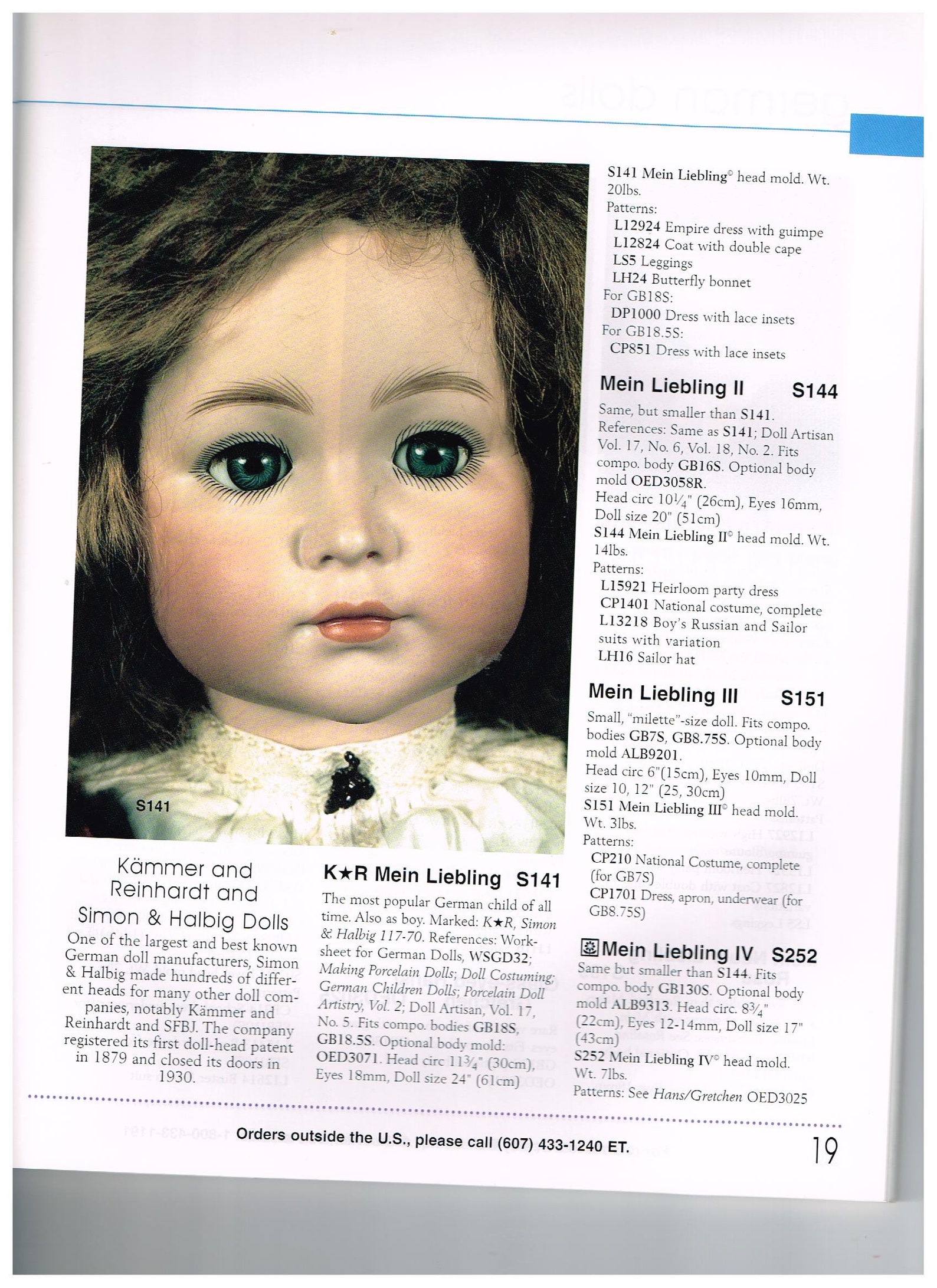 Seeley's Catalog And Guide For Dollmakers Paperback 1998 Etsy