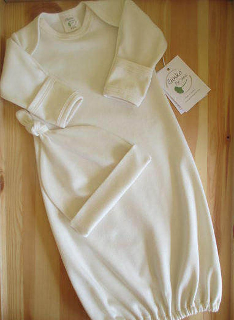 organic baby gown