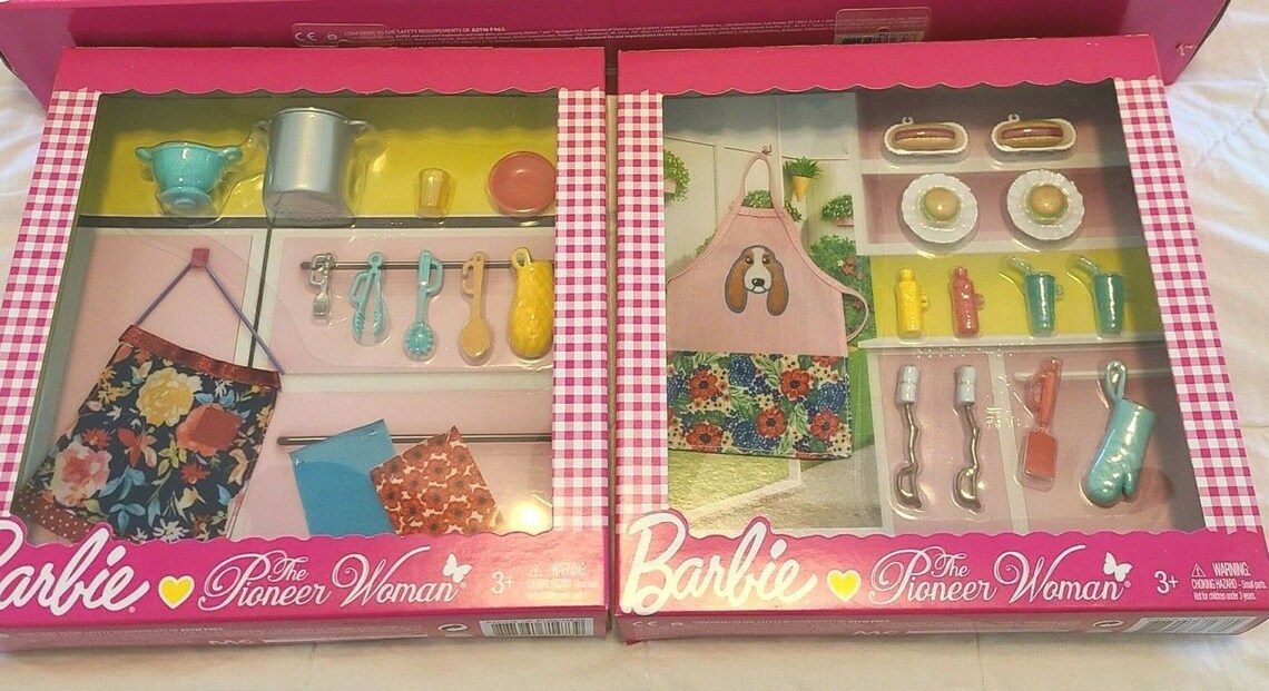 New Barbie Pioneer Woman Dress Up Sets Pasta Set and BBQ Set Etsy