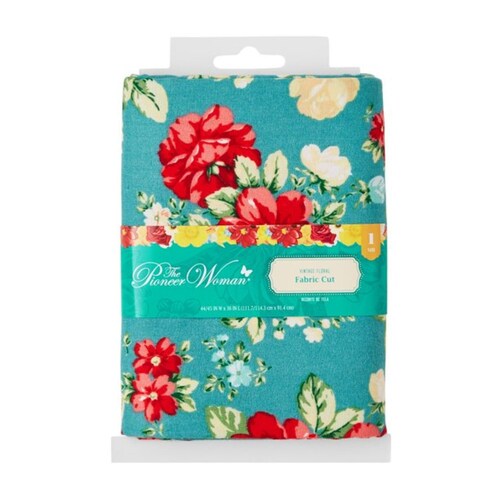 Pioneer Woman 44/45 X 36 Vintage Floral Fabric Cut Etsy
