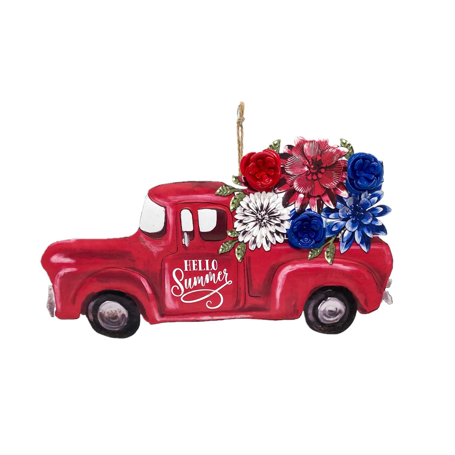 The Pioneer Woman Metal Hello Summer Little Red Truck Metal Etsy