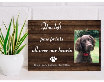 Personalized Dog Memorial Frame, Pet Bereavement Gift, Pet Loss Gift, Cat Loss Gift, Dog Loss Gift, Pet Sympathy Gift, Pet Loss Frame