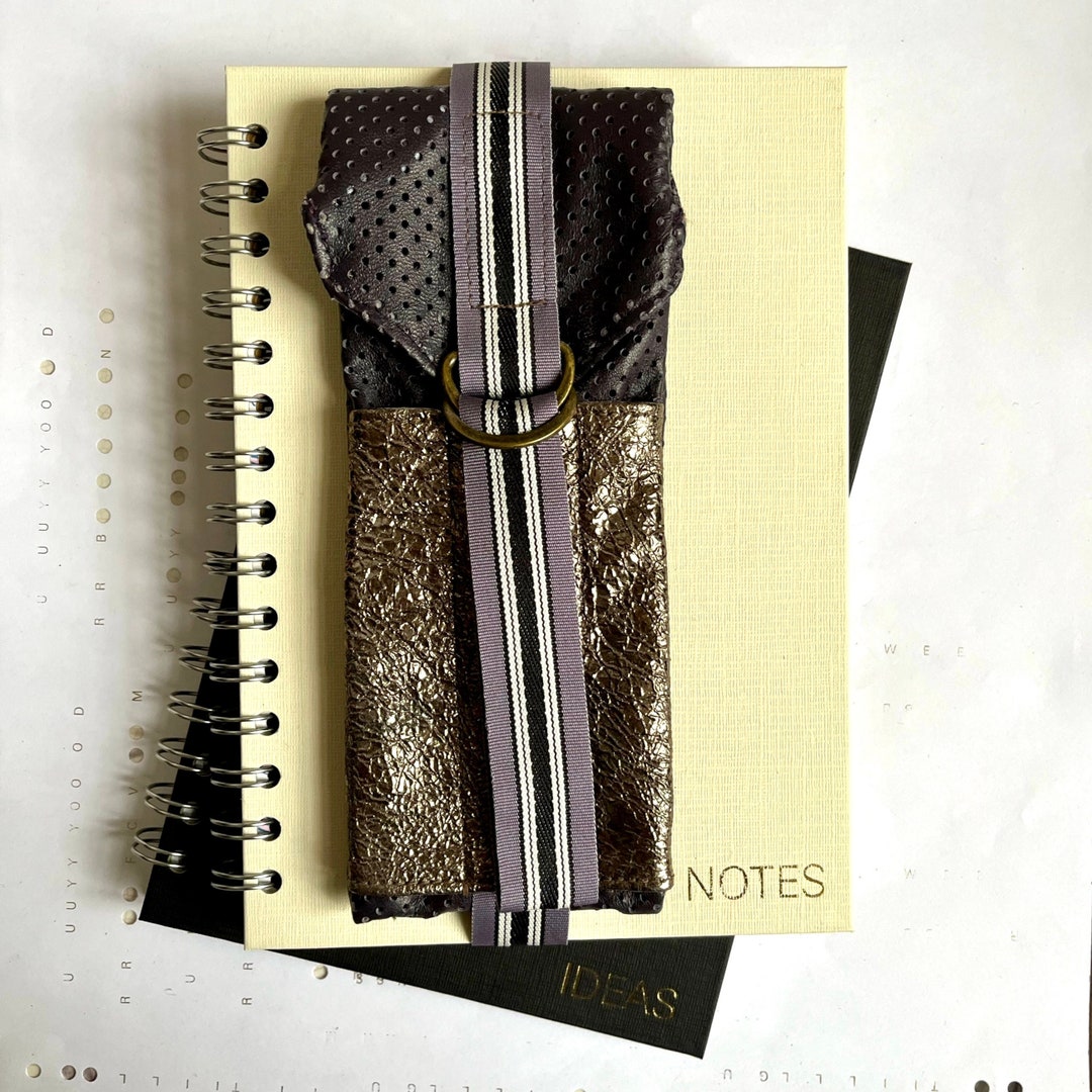 Purple Pencil Case Sketchbook Gift Set Ecopaper Notebook Journal Pen