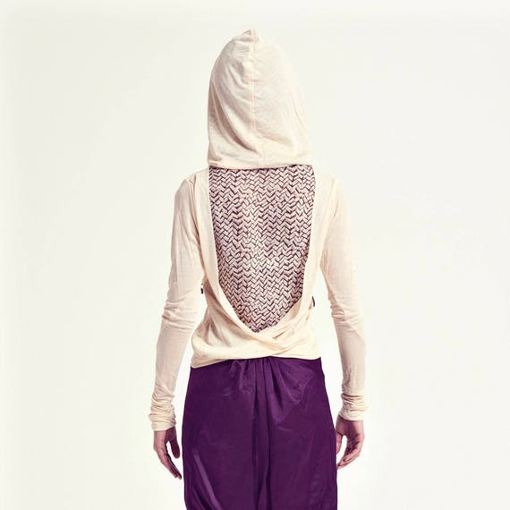 beige designer hoodie