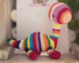 tutoriel crochet POP,  facile et rapide un joli petit dragon coloré