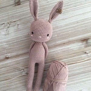 crochet Bunny LUCKY, a crochet toy for a newborn or child gift, newborn photo prop or photo session image 9