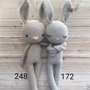 crochet Bunny LUCKY, a crochet toy for a newborn or child gift, newborn photo prop or photo session image 3