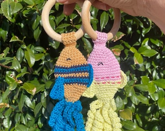 crochet KIT  CLEO  et JOJO poisson sensoriel