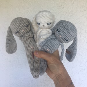 longear crochet amigurumi Bunny PAN PAN,crochet toy for newborn baby bunny,a birth or shower gift, photo session image 9