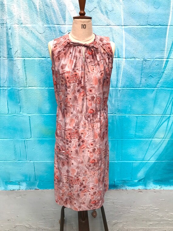 Vintage dress vintage pinafore 80s dress brown pin