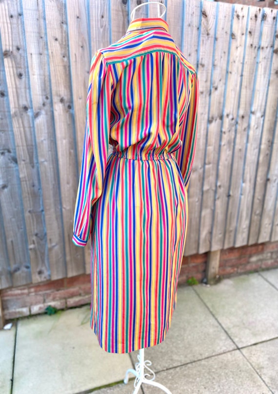 Vintage Kleid gestreift bunt 80er Jahre Neuheit xs xxs Party - Etsy Schweiz