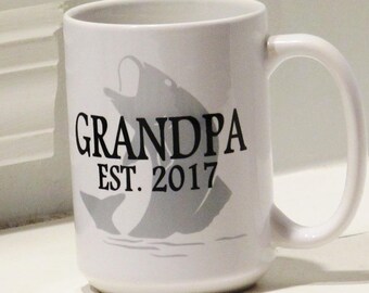 Grandpa mug, Grandpa gift, gifts for him, fishing mug, fishing gift, gifts for grandpa, Personalized grandpa mugfast Shipping