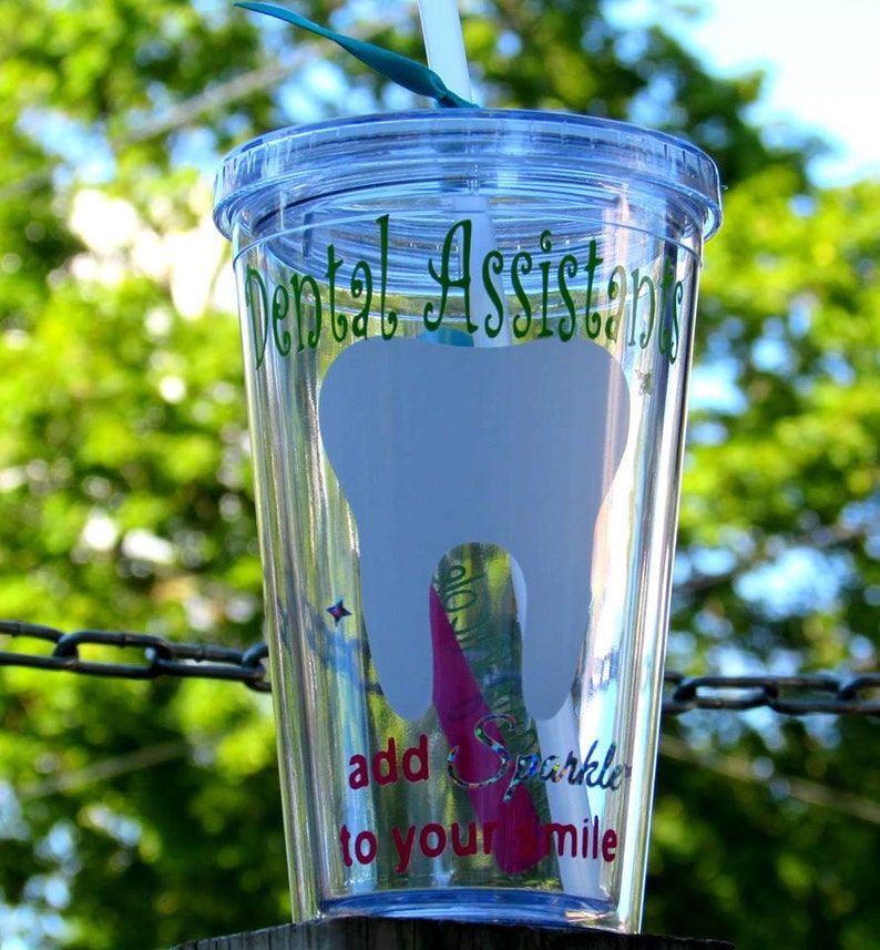 Custom Dental Assistant Tumbler Dentist Cup Personalized Etsy