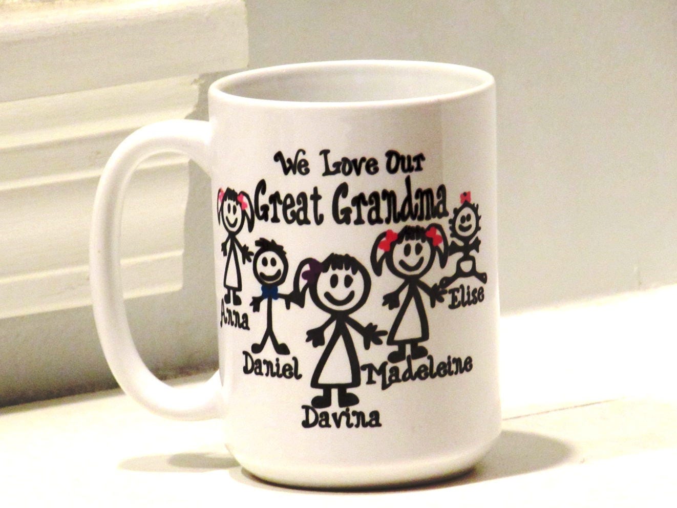 personalized great grandma gift great grandpa mug unique etsy