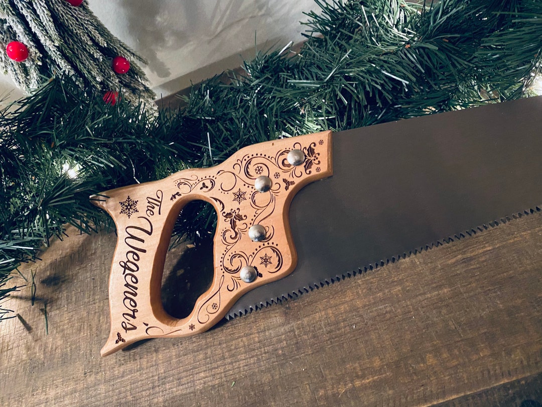 Laser Engraved Hand Saw Christmas Tree Saw Gifts for Dad Etsy