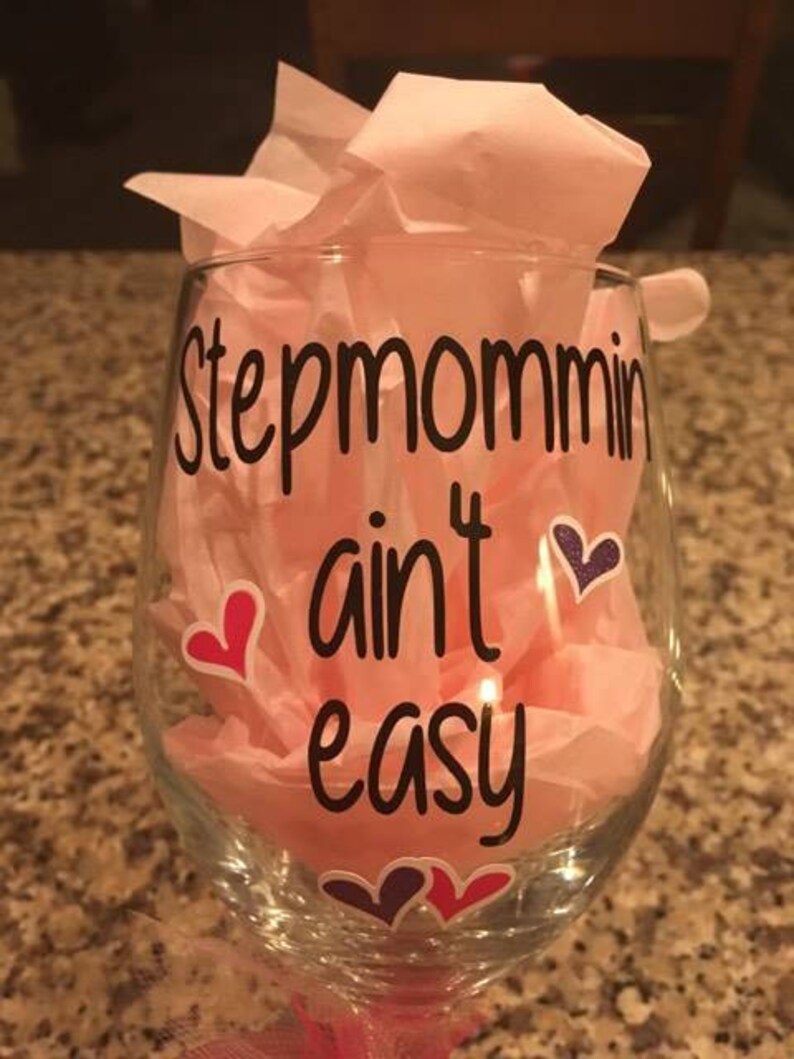 Ts For Her Stepmom Stepmom T Personalized Wine Glass Etsy
