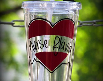 Custom Nursing Cup, Personalized Nurse Gift, LPN Cup, RN Cup, MD Tumbler, Personalized Nursing Cupfast Shipping