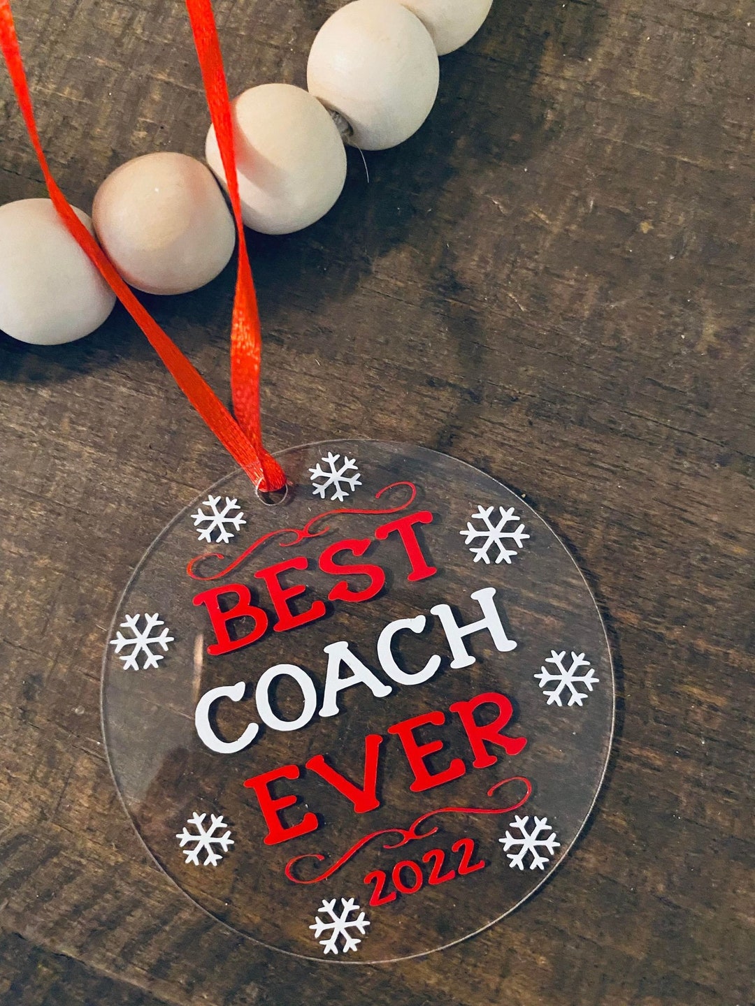 Best Coach Ever Ornament, Coach Ornament, Coach Gift, Coach Christmas ...