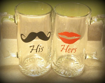 His & Her gift set, gifts for him, gifts for her, mr and mrs gifts, wedding gift, personalized his and hers cupsfast Shipping