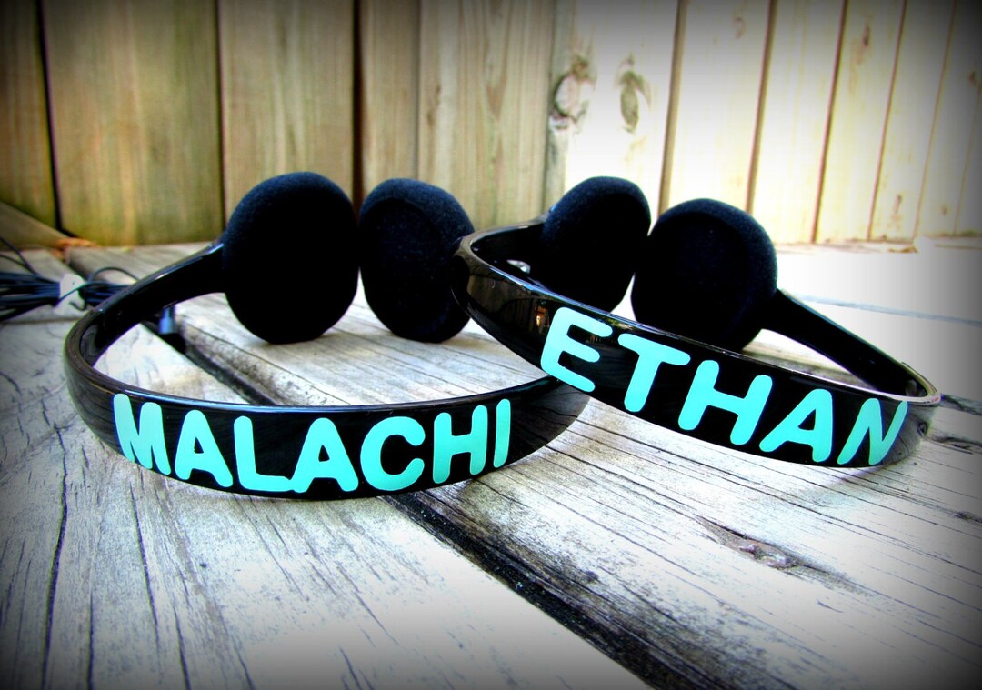 Personalized Decal, Personalized Decal for Headphones, Personalized ...