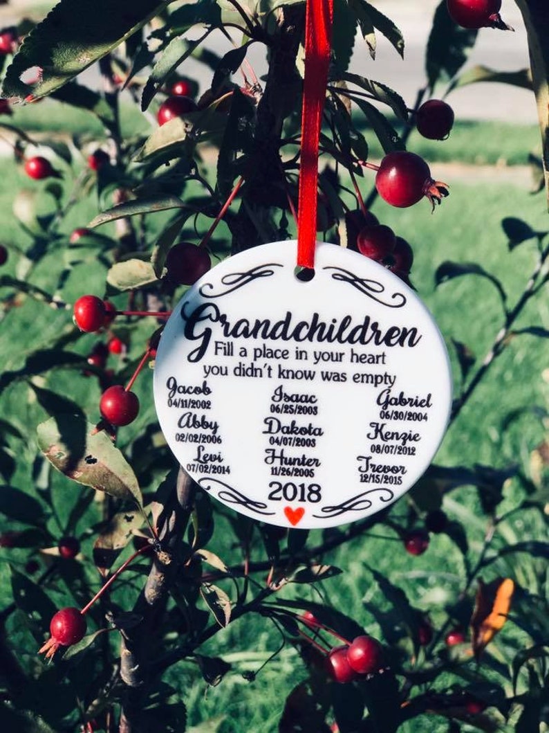Grandma Christmas Ornament Personalized Gift for Grandma Etsy