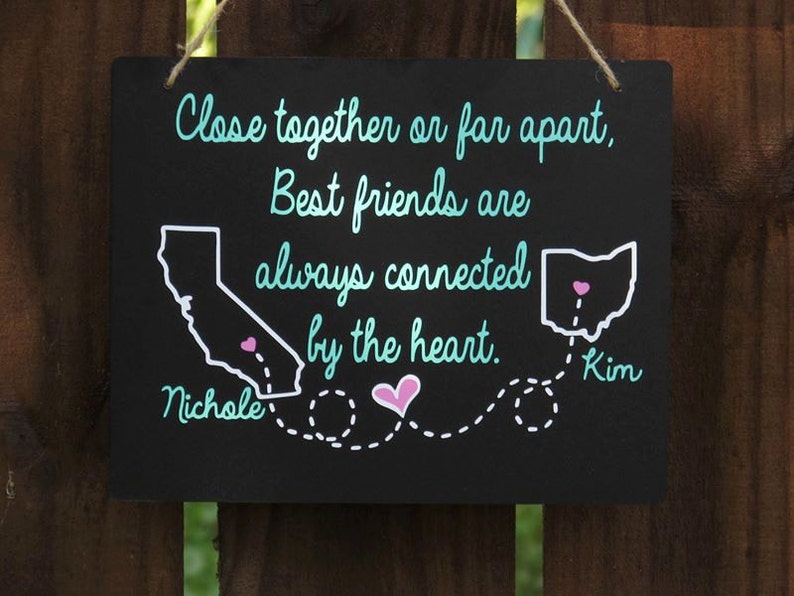 Long distance Best Friend gift long distance relationship Etsy