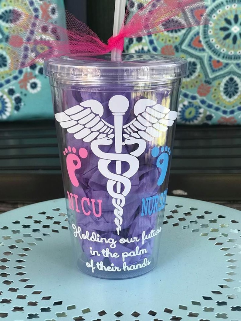 NICU Nurse Tumbler Personalized NICU Gift Picu Nurse Etsy