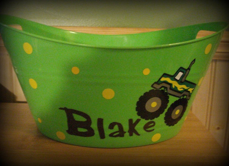 Monster Truck Easter Basket Personalized Monster Truck Etsy