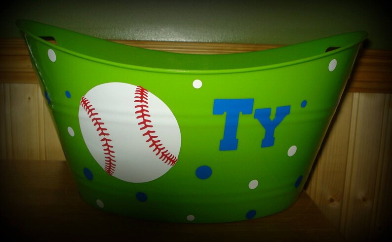 Baseball Easter Basket, Personalized Easter Basket, Personalized Basket, Easter Basket, Baseball Basketfast Shipping image 1