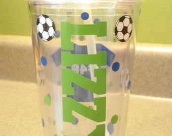 Personalized Soccer Tumbler (can change up colors), Soccer Coach Tumbler, Soccer Team Tumbler, Soccer Tumbler, Personalized Soccer