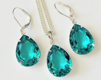 blue zircon jewelry etsy