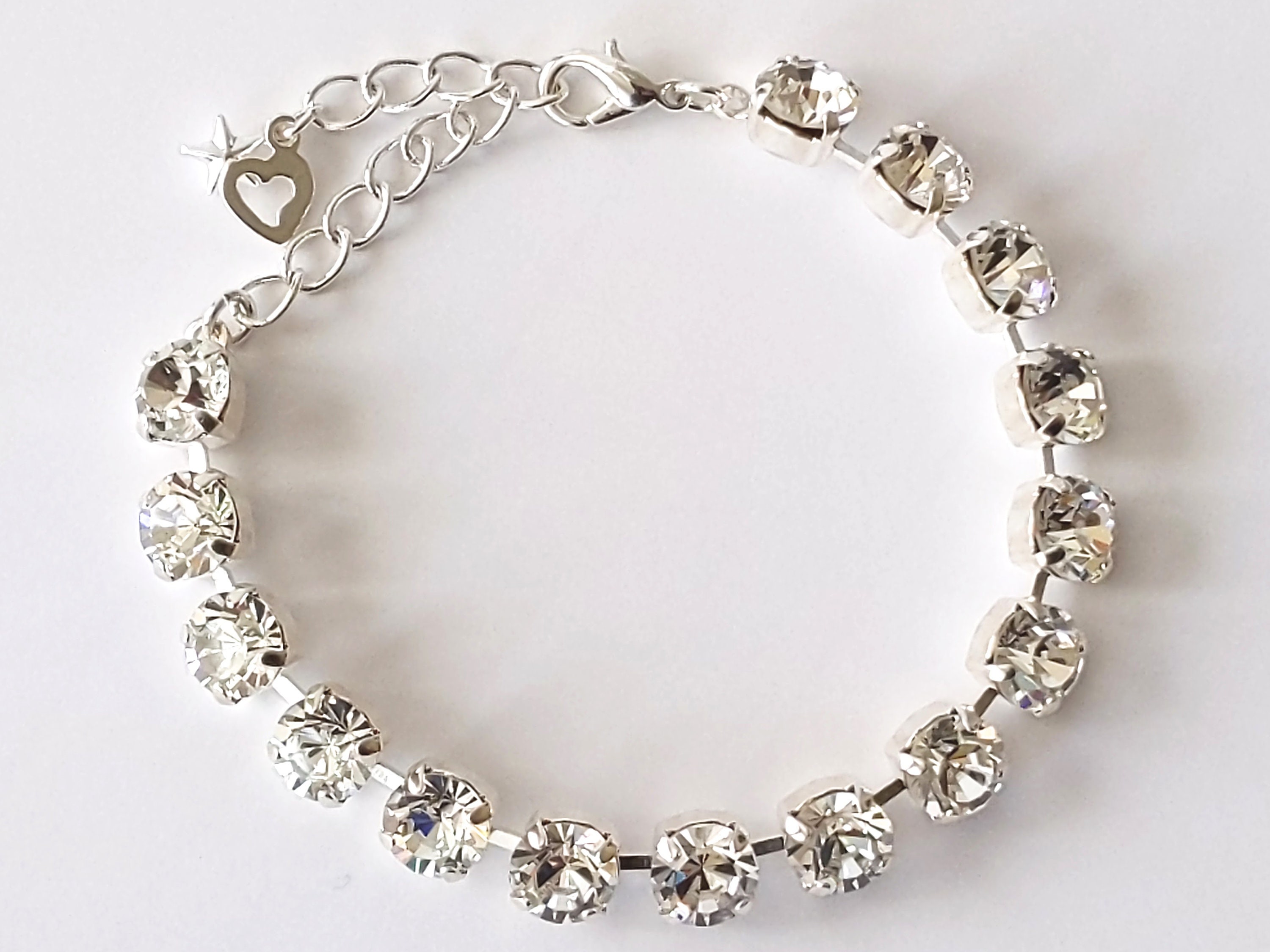 Bracelets De Cheville Kucheed - 2 Pièces - Cristaux Scintillants - Élastique - Plaqué Or/Argent - Pour Femme