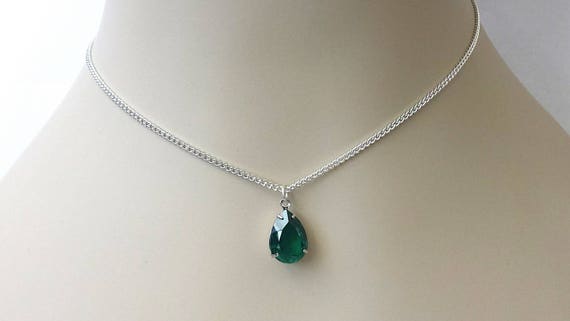 Chicastic Emerald Green Rhinestone Crystal Minaudiere Hard Mini