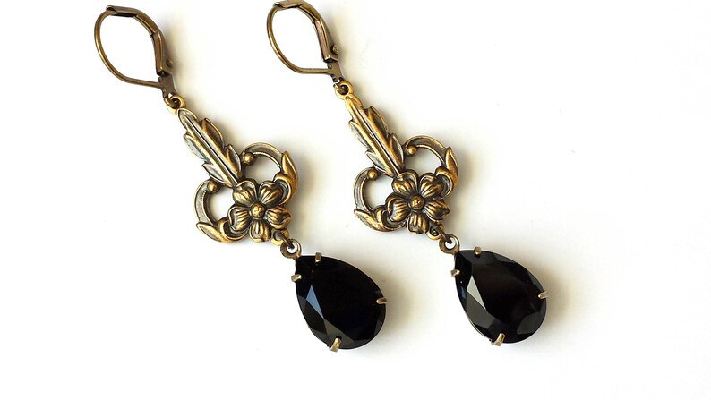 Crystal Teardrop Earrings main image 1