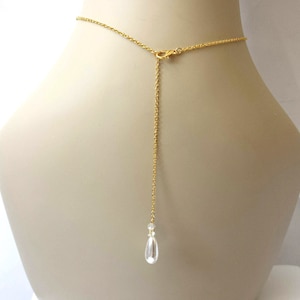 Collana con sfondo di cristallo, collana con sfondo di perle e cristalli, gioielli da sposa, collana con sfondo di cristallo da sposa