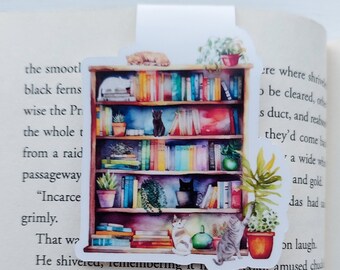 Cat Magnetic Bookmark, Library Bookmark, Bookish, Booktok, Bookstagram