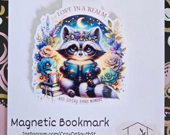 Fantasy Magnetic Bookmark: Lost In the Realm Library Bookmark