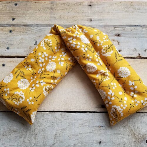 Microwavable Rice Bag Neck Shoulder Rice Heating Pad Natural Etsy