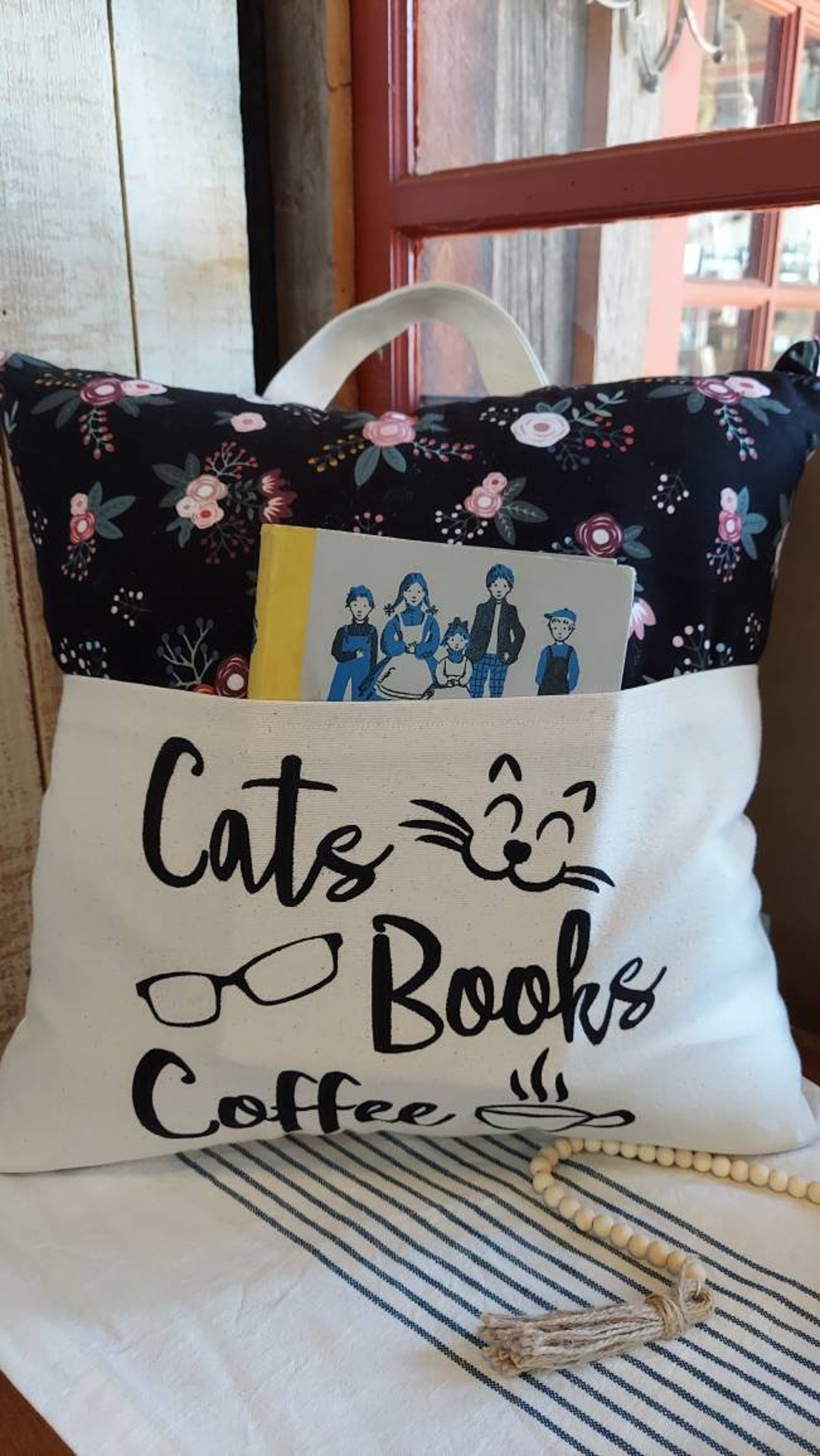Homebody Reading Pillow Cover Book Lover Reading Pillow Etsy