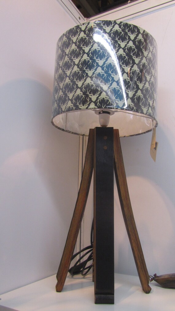 Whisky Barrel Table Lamp barrel stave lamp gift for home wedding gift recycled oak lamp whiskey furniture