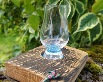 Mini wee Glencairn glass Whisky tasting tray -mini glass whiskey flight tray - gift for whisky lover -gift for men