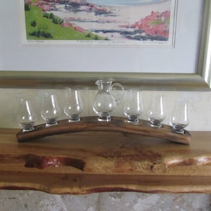 Whisky Tasting Tray with 6 Glencairn glasses and water jug