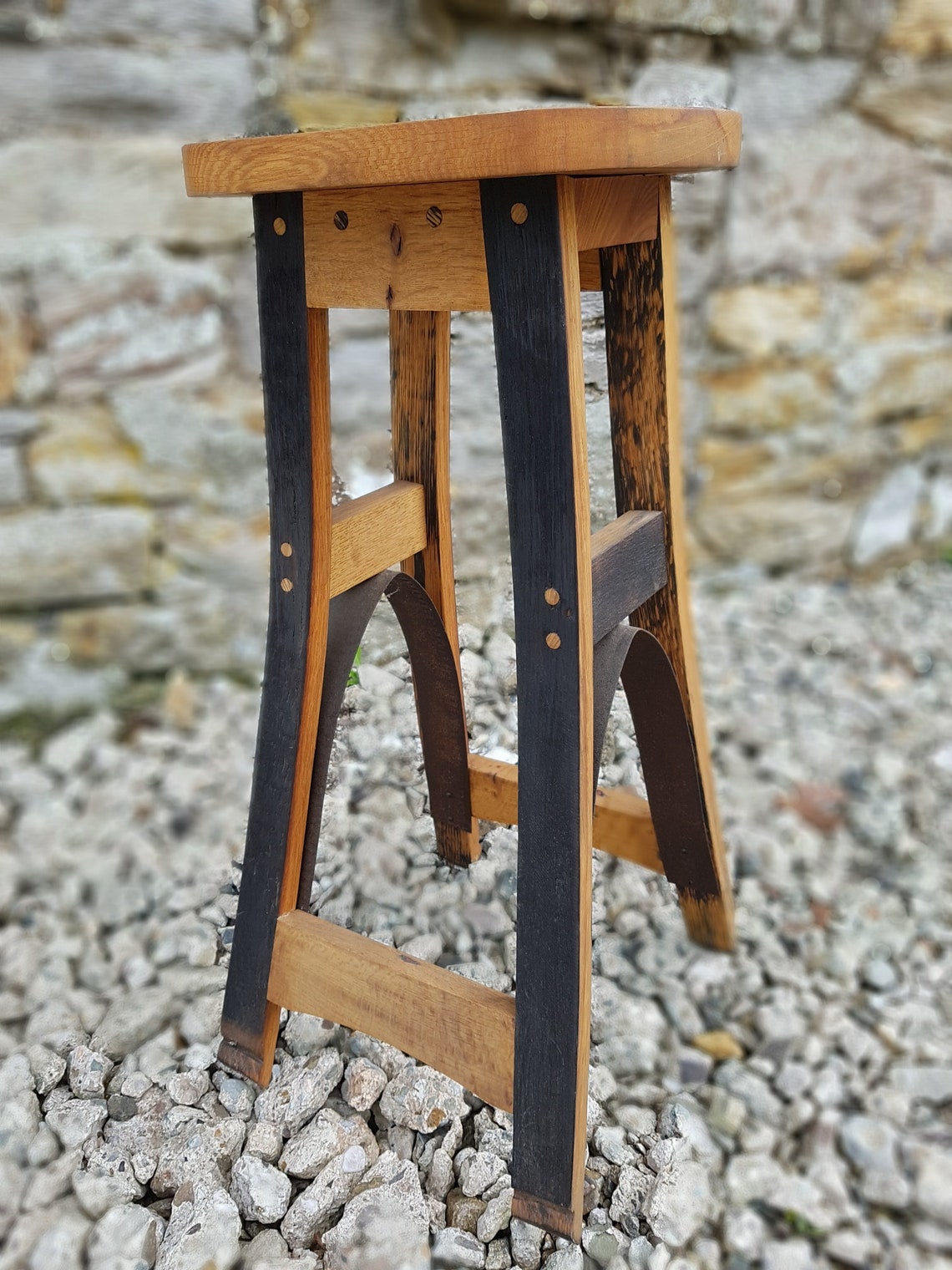 Recycled Whisky Barrel Bar Stool Etsy UK