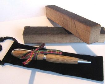 Scotch Whisky barile slimline twist penna a sfera-penna da whisky - penna a doghe di whisky - regalo per gli amanti del whisky - regalo del padre della sposa