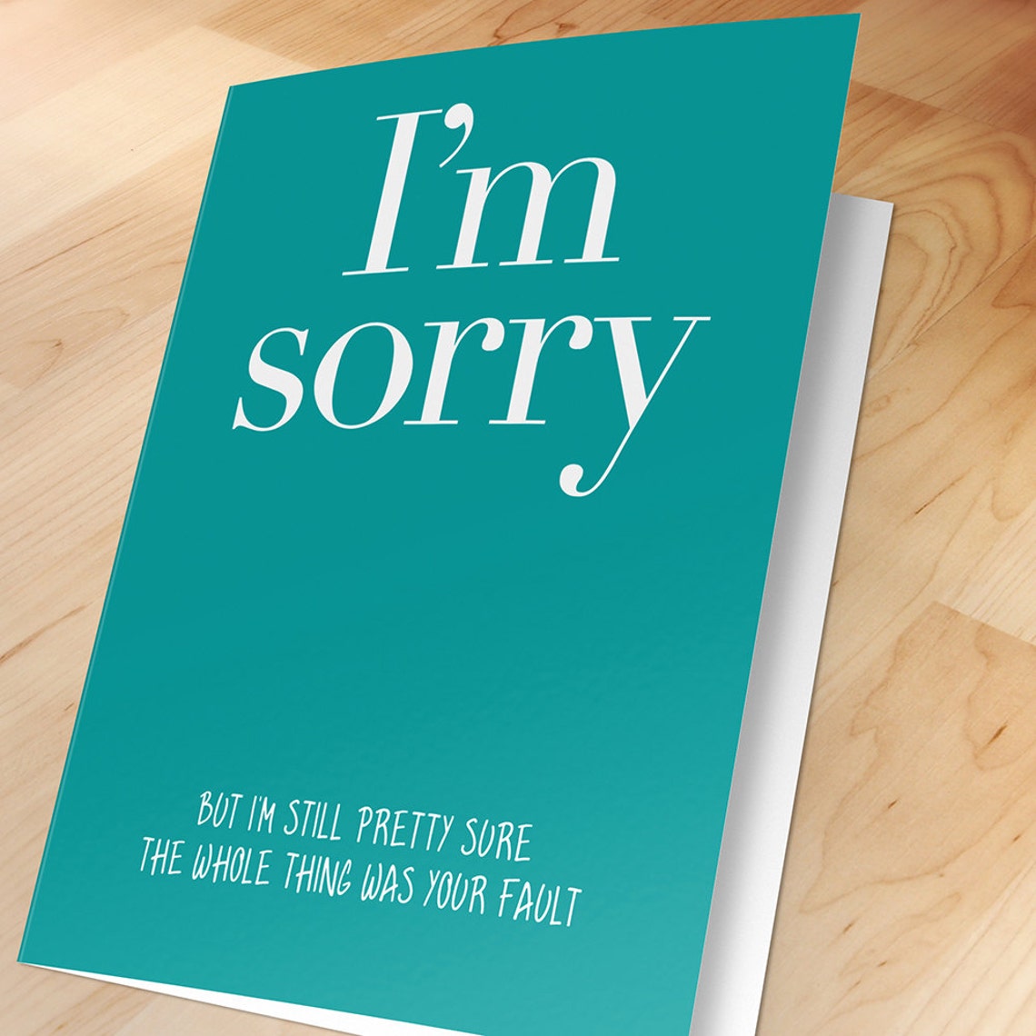Sorry Card Apology Card Romantic Card Greetings Card Funny Etsy