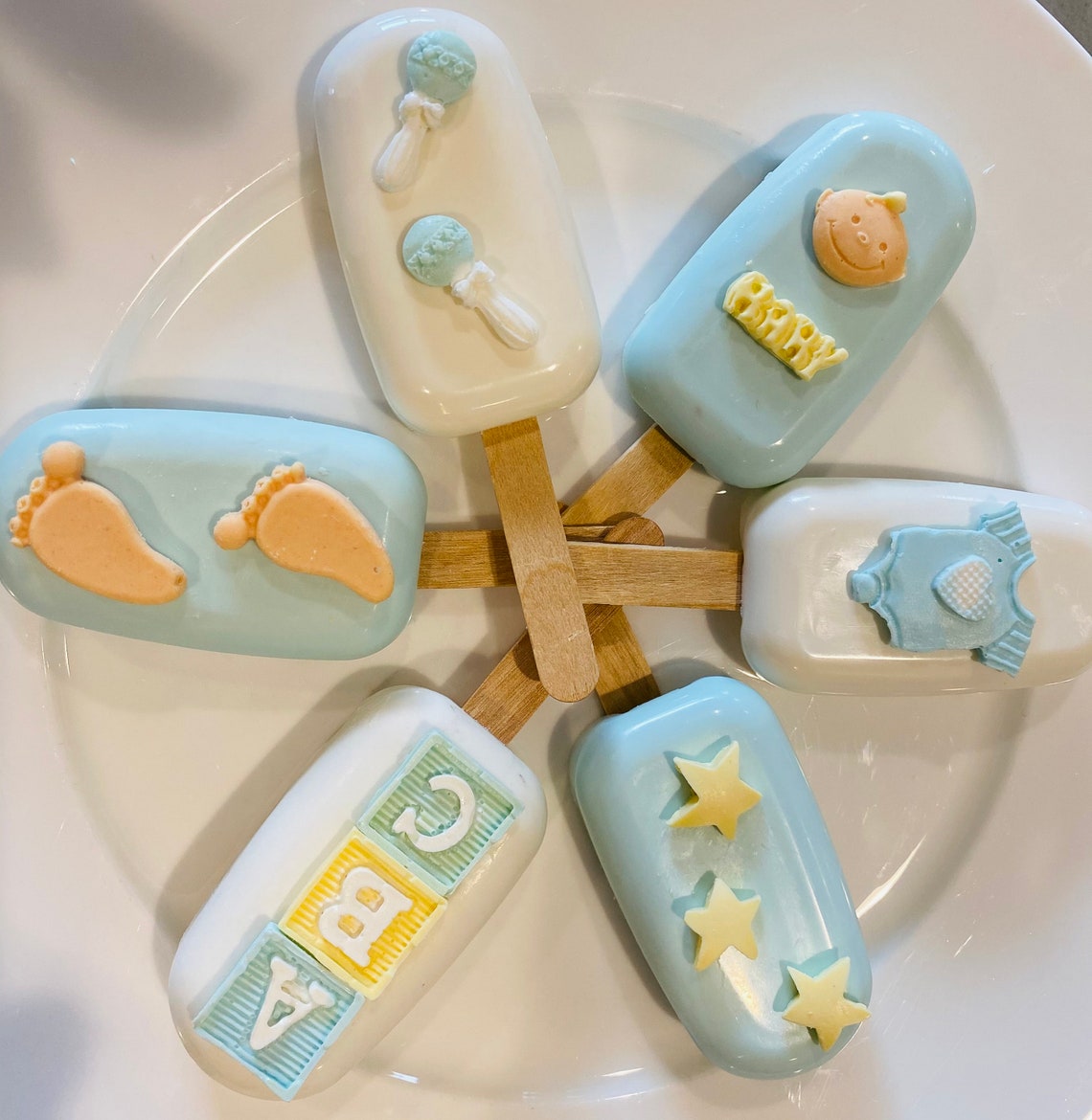 Baby Shower/cakesicles/red Velvet/chocolate/baby Shower Etsy