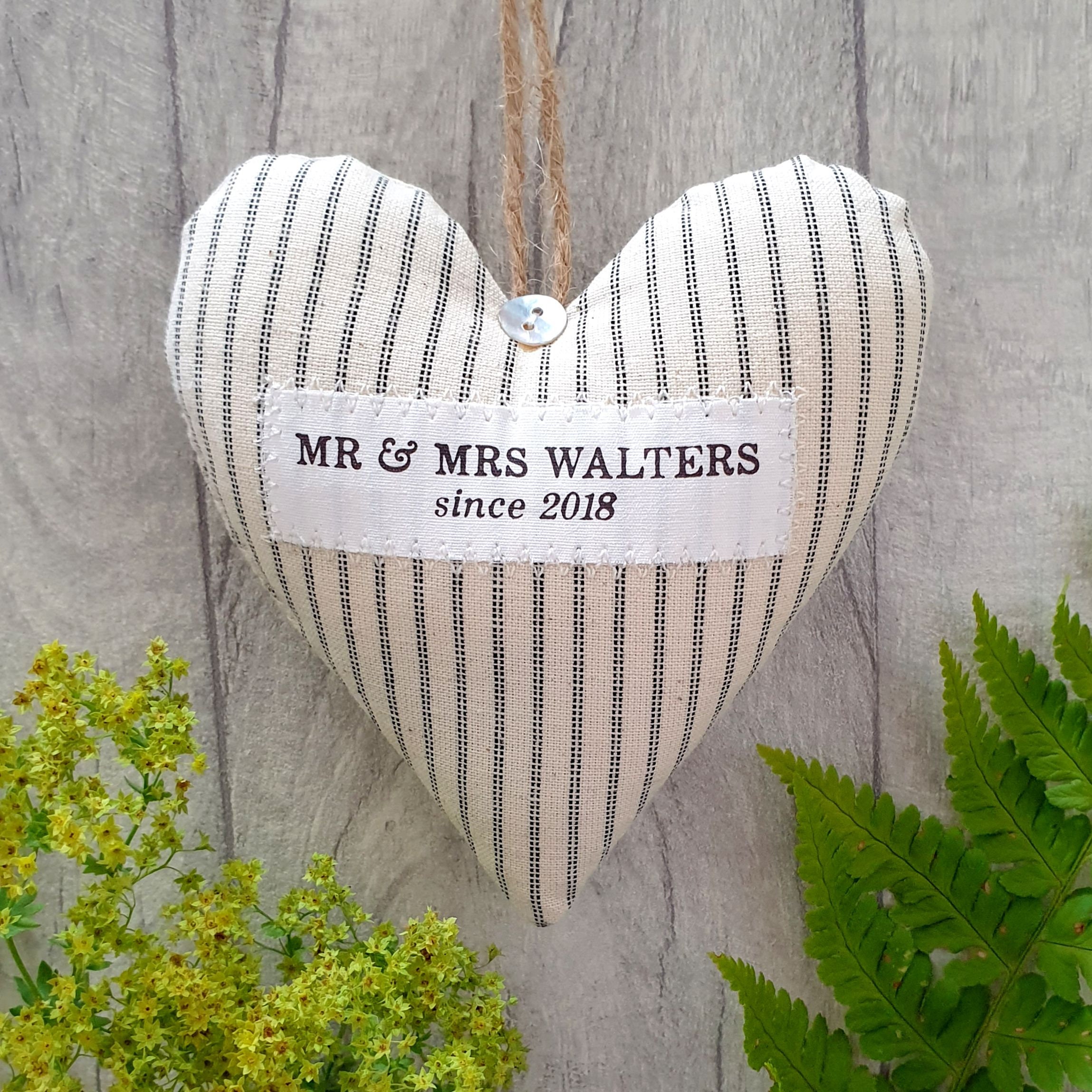 Personalised Cotton Wedding Anniversary Gift Personalised Etsy
