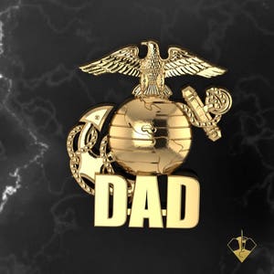 USMC Dad Lapel Pin
