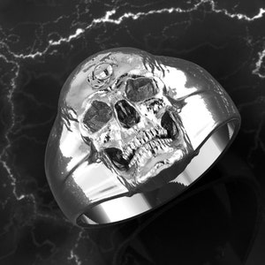 Marine Corps USMC Skull Ring - Etsy